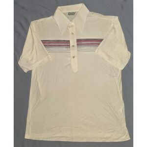 Vintage Manhattan Nature Knit Ban-Lon Polo Shirt Men's Large 60s 70s True‎ Thin